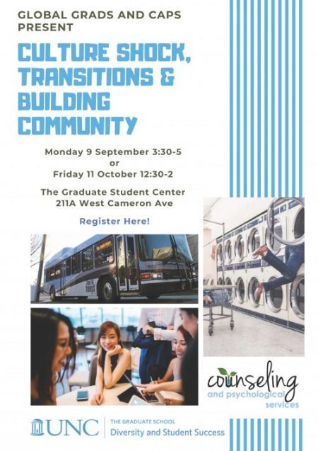 Culture Shock Transition & Building Community Flyer
